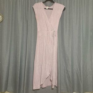 Light purple wrap dress